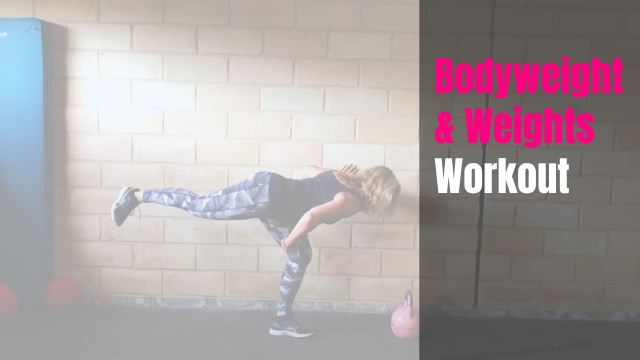 Bodyweight & light weights workout