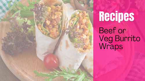 Beef or Veg Burrito Wraps
