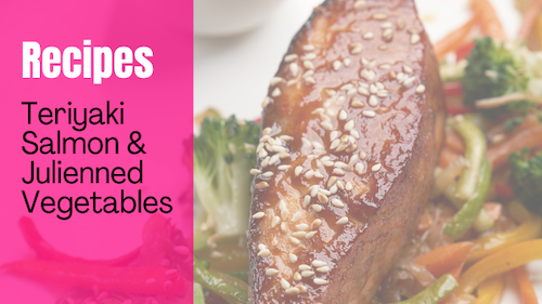 Teriyaki Salmon & Julienned Vegetables